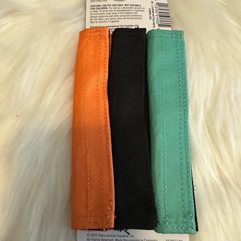 🩷5/$10 Halloween Dog Collar Set - Blue, Black, Orange